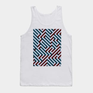 Blue Maze Tank Top